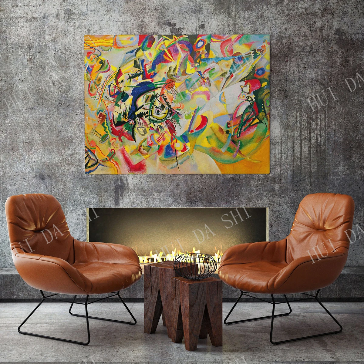 

Плакат Кандинского Wassily, композиция 7 - 1913, настенное искусство с печатью, изображение абстрактного искусства