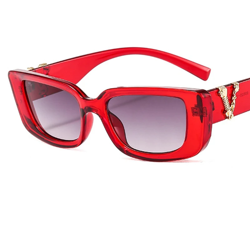 

2020 Brand Square Sun Glasses Women Vintage New Luxury Rectangle Sunglasses Men Retro Small glasses De Soleil Femme