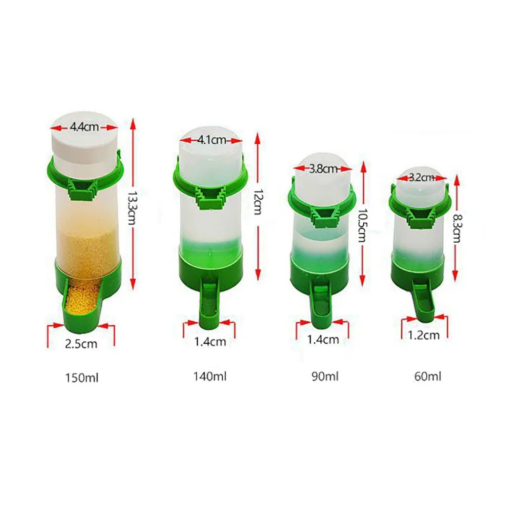 

Automatic Plastic Bird Feeder Bird Water Bottle Drinker Container Food Dispenser Hanging for Pigeon Bird Accessories#WBY