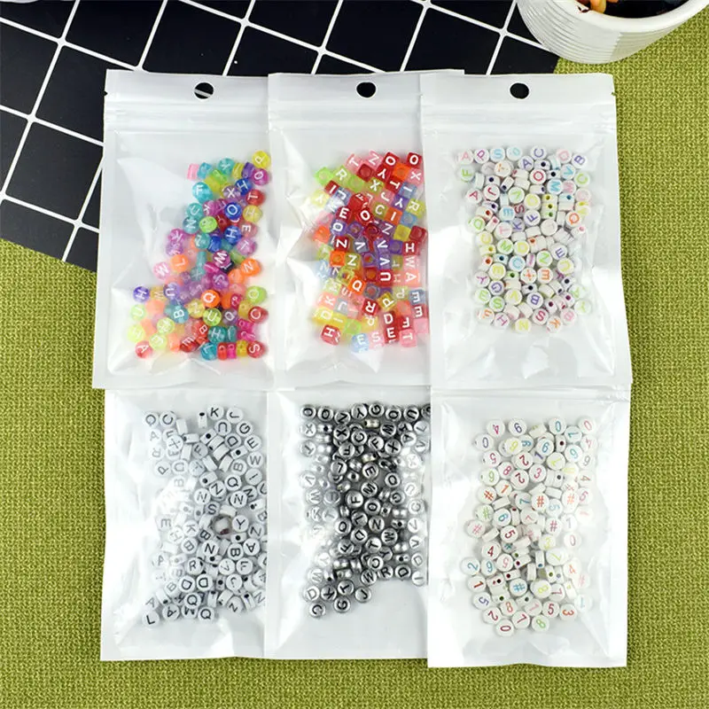 100 шт./лот прозрачный наполнитель для слайма красочные буквы квадратные