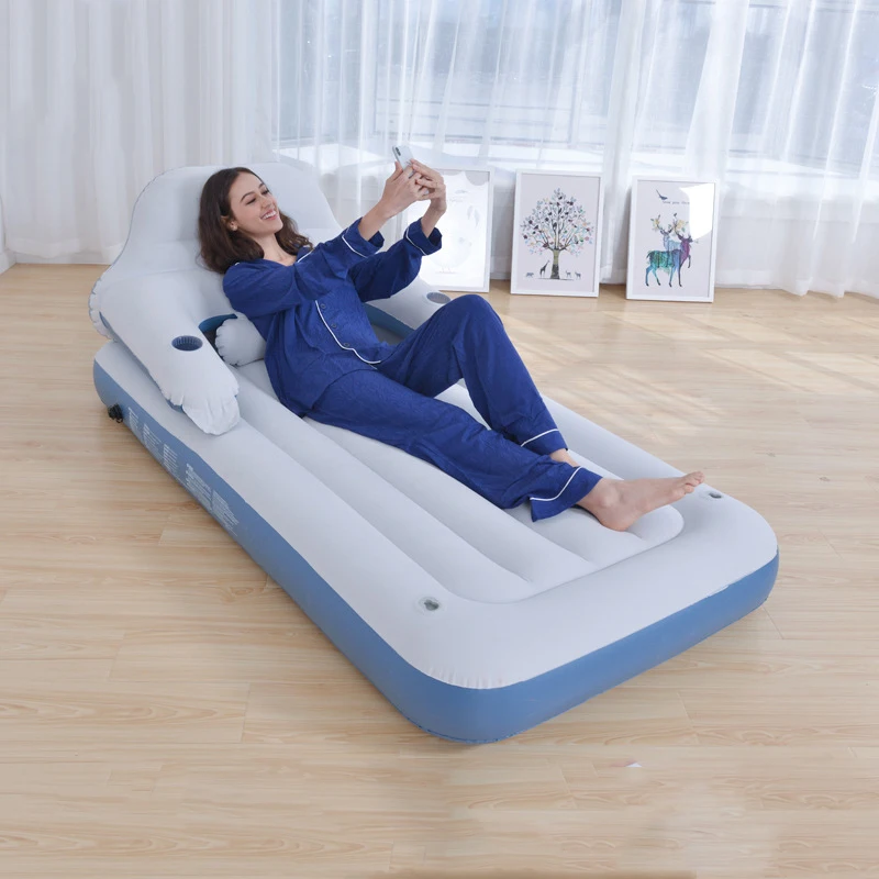 Надувная кровать для двух или одного человека Воздушная матрас сна портативный