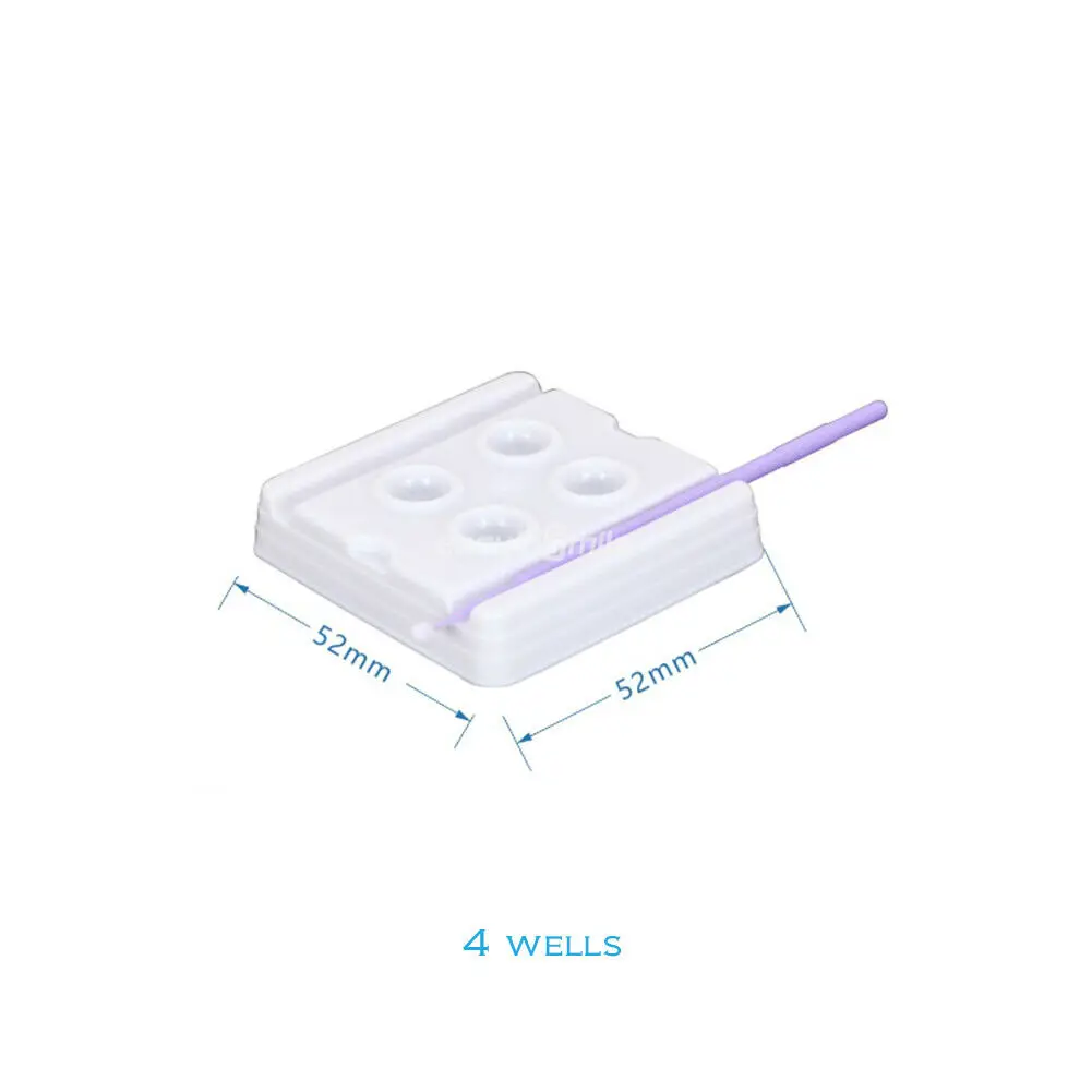 

100pcs Easyinsmile Disposable Dental Mixing Wells 4 Well Bondable Composites