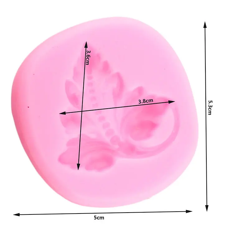 3D ремесленный лист силиконовая форма листья кекс Топпер искусственные украшения