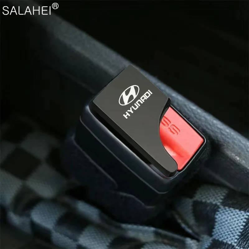 Автомобильная пряжка ремня безопасности для Hyundai Tucson Elantra Creta IX35 Sonata Solaris Santa Fe I30