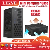 a09 mini itx htpc computer case for itx motherboard small 1uflex chassis for home and office usb3 02 0 gaming desktop pc case