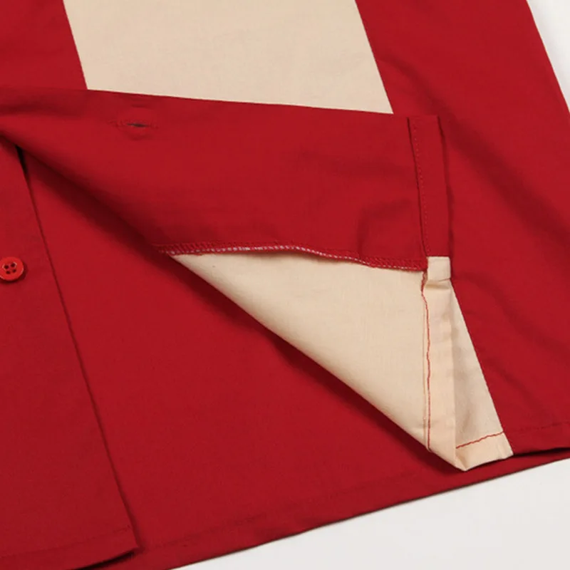 

Vertical Striped Shirt Men Designer Shirts Red Short Sleeve Camiseta Retro Hombre Bowling Button-Down Dress Men's Shirts Cotton