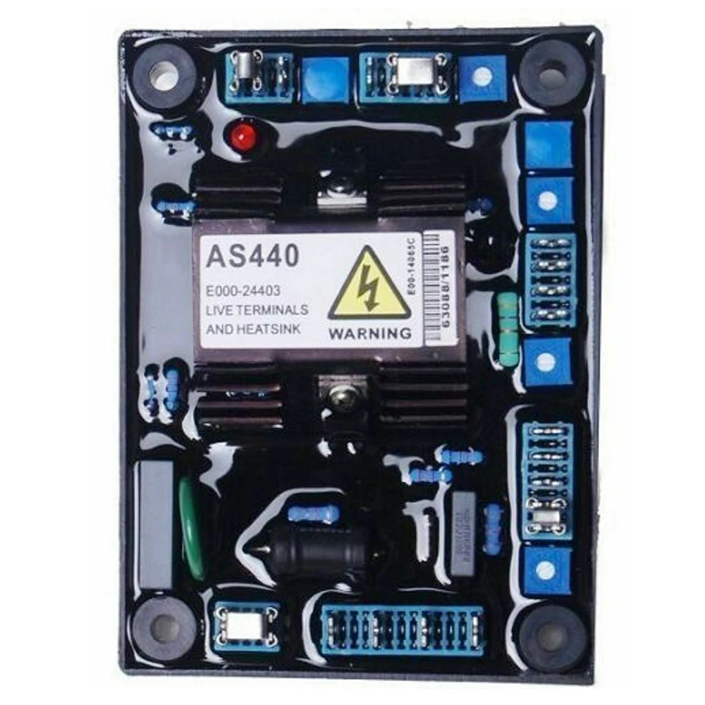 

1pcs AVR AS440 190-264VAC Automatic Engine Regulator Generator Accessories Magnetic Field Output: Maximum 90VDC At 207VAC Input