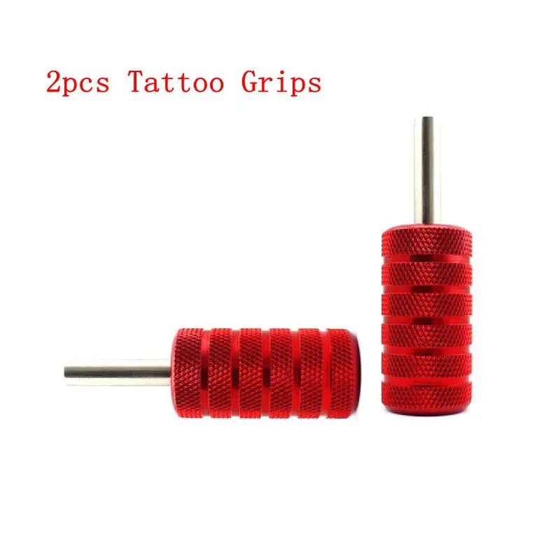 2шт 35 мм татуировки Захваты для тату машин синий и красный цвет захват тела машина