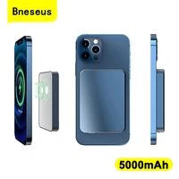 bneseus metal magnetic power bank for iphone 13 12 11 xiaomi safe mobile phone charger external battery pack portable powerbank