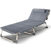 folding bed recliner loungers deck office nap bed guest bed featuring a super strong sturdy frame for camping outdoor hiking