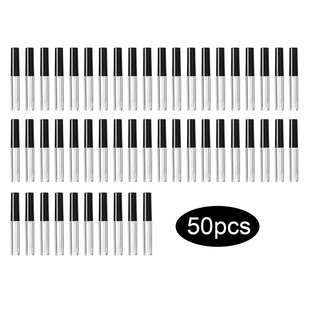 

50pcs 1.3ml Lip Gloss Tube DIY Small Lipstick Tube Cosmetic Container Empty Lip Gloss Bottle