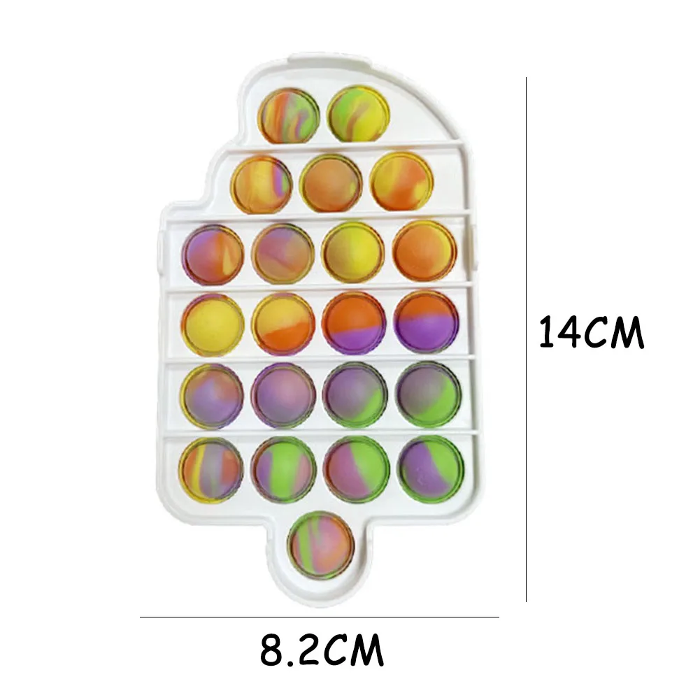 

Silicone Camouflage Push Bubble Fidget Reliver Stress Antistress Toys Adults Children Sensory Squeeze Toys Relieve Autism