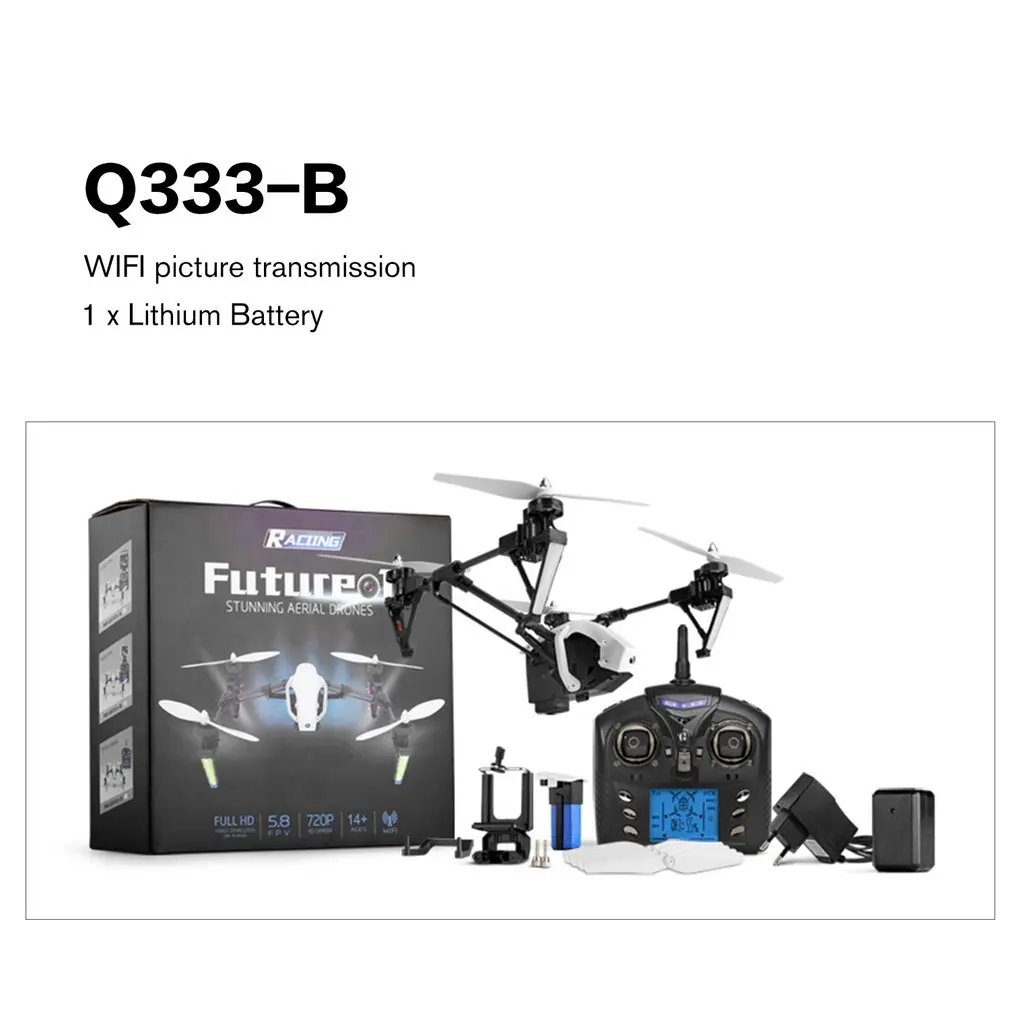 Wltoys Q333 Drone Three-stage Deformation Aerial Four-axis Aircraft Real-time Image Transmission Drone FPV RC Helicopter