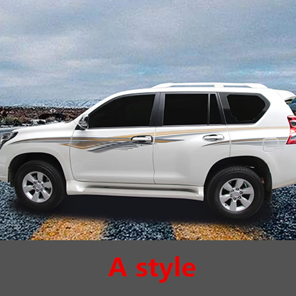 Тела Стикеры Потяните ручки для Toyota Land Cruiser Prado 150 2010 2011 2012 2013 2014 2015 2016 2017 2018 2019 2020