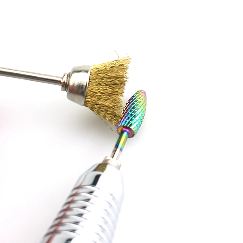 8 видов футболок Золотой фреза фрез для маникюра/педикюра щеточная Очистительная