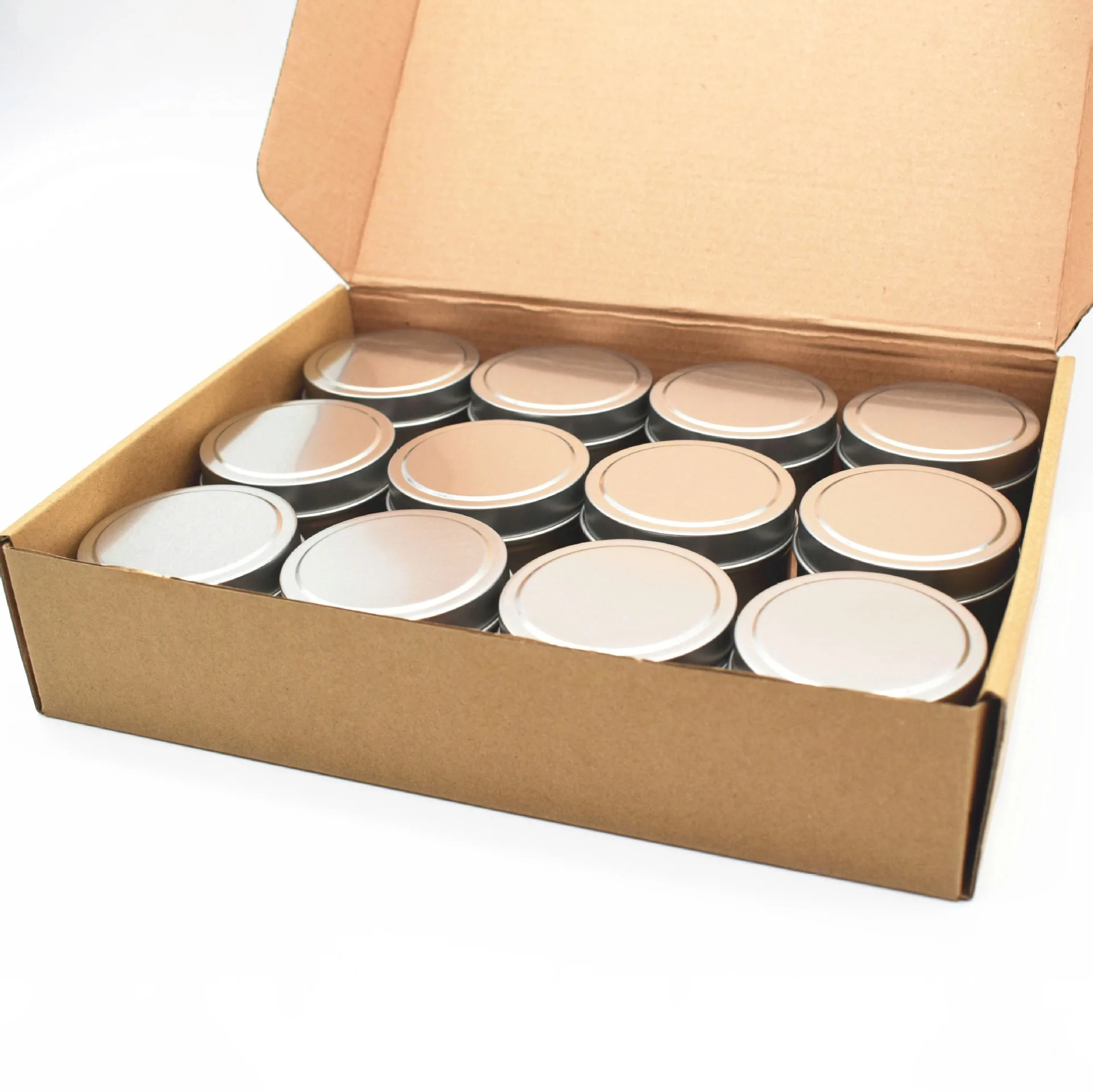 1 шт. Ароматизированная банка для свечей 4 унции жестяная растягивающаяся