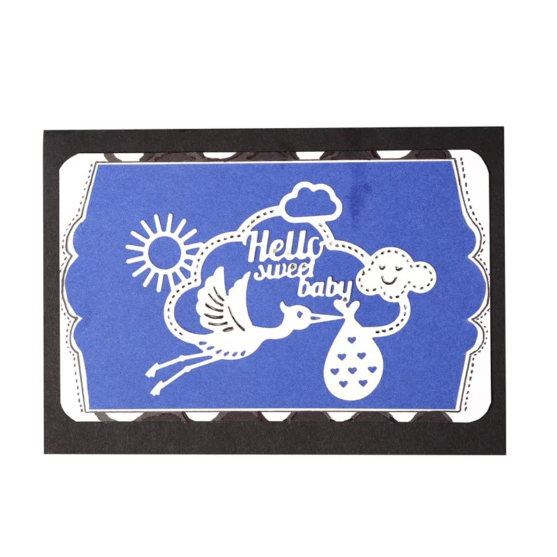 InLoveArts Детские слово умирает птица металлический Трафаретный вырубной Штамп