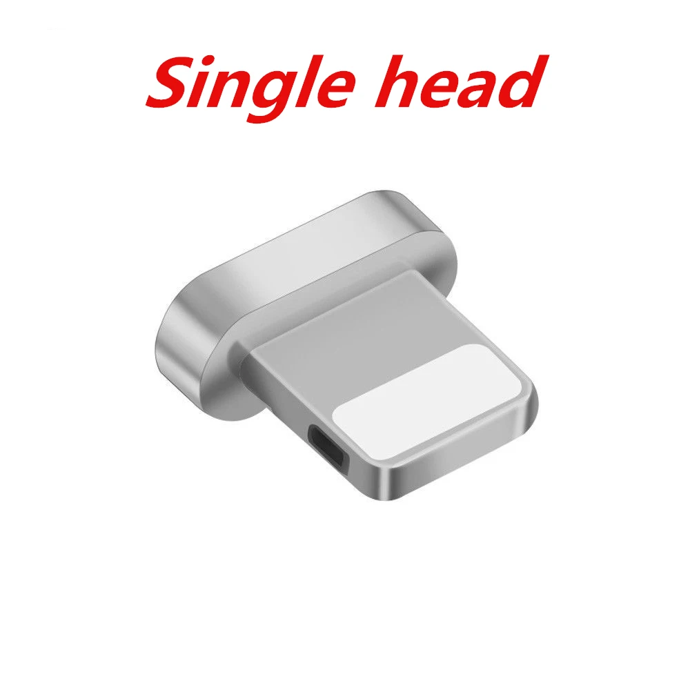 Single head L-Line 90 градусов L-type Магнитная линия для iPhone X XR 8 7 Micro кабель и USB C-type светодиодный кабель магнитного зарядного устройства для huawei - Тип штекера: Single head