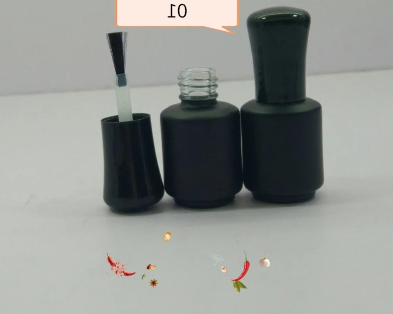 

8 мл пустая бутылка под лак для ногтей с кисточкой белого и черного цвета бутылки контейнера упаковки для макияжа многоразового использован...