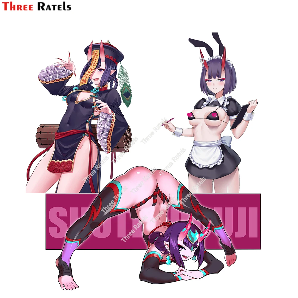 

Three Ratels E563 Anime Girl Shuten Douji Fate Car Accessories Auto Decals Vinyl Material Waterproof Property