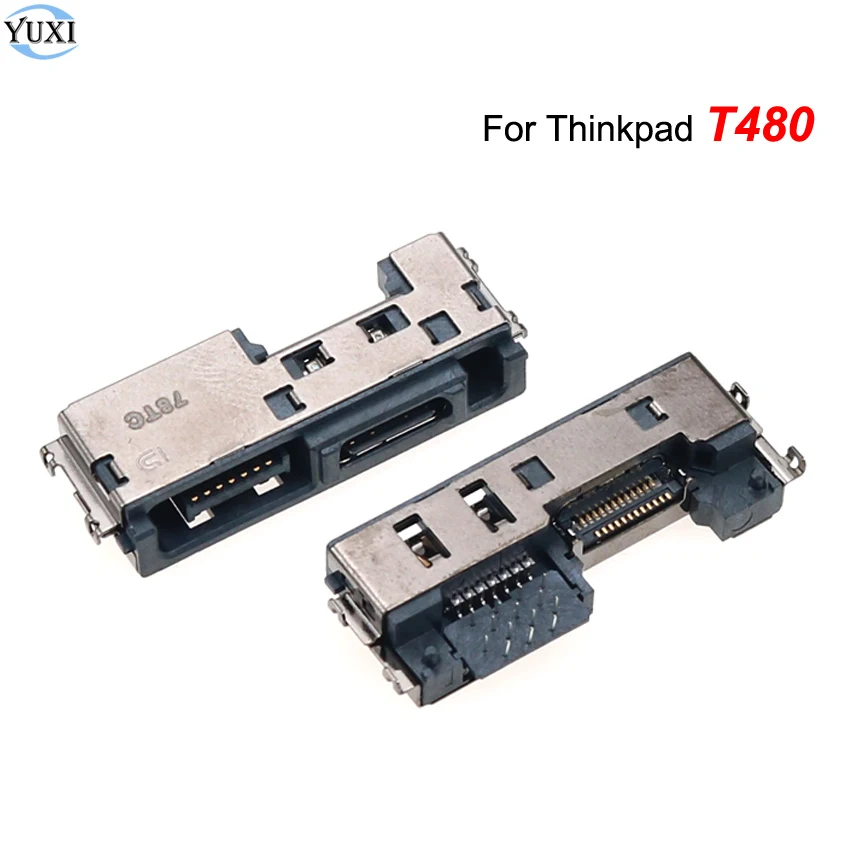 

YuXi 1pc Laptop DC Power Jack For Lenovo Thinkpad T480 Type C connector DC Power Socket Charging Port Replacement Parts