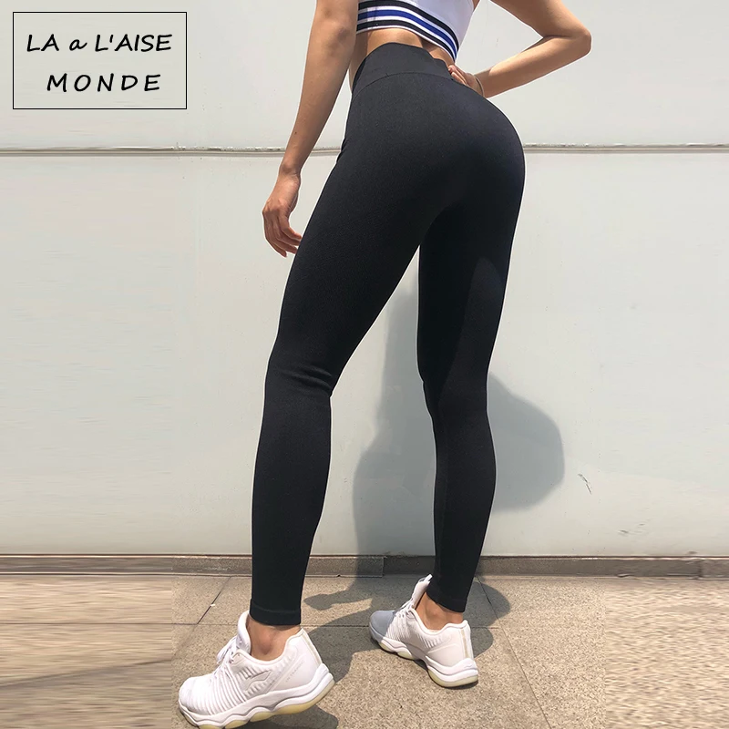 Летние спортивные брюки с высокой талией эффектом пуш ап Женские Дышащие штаны