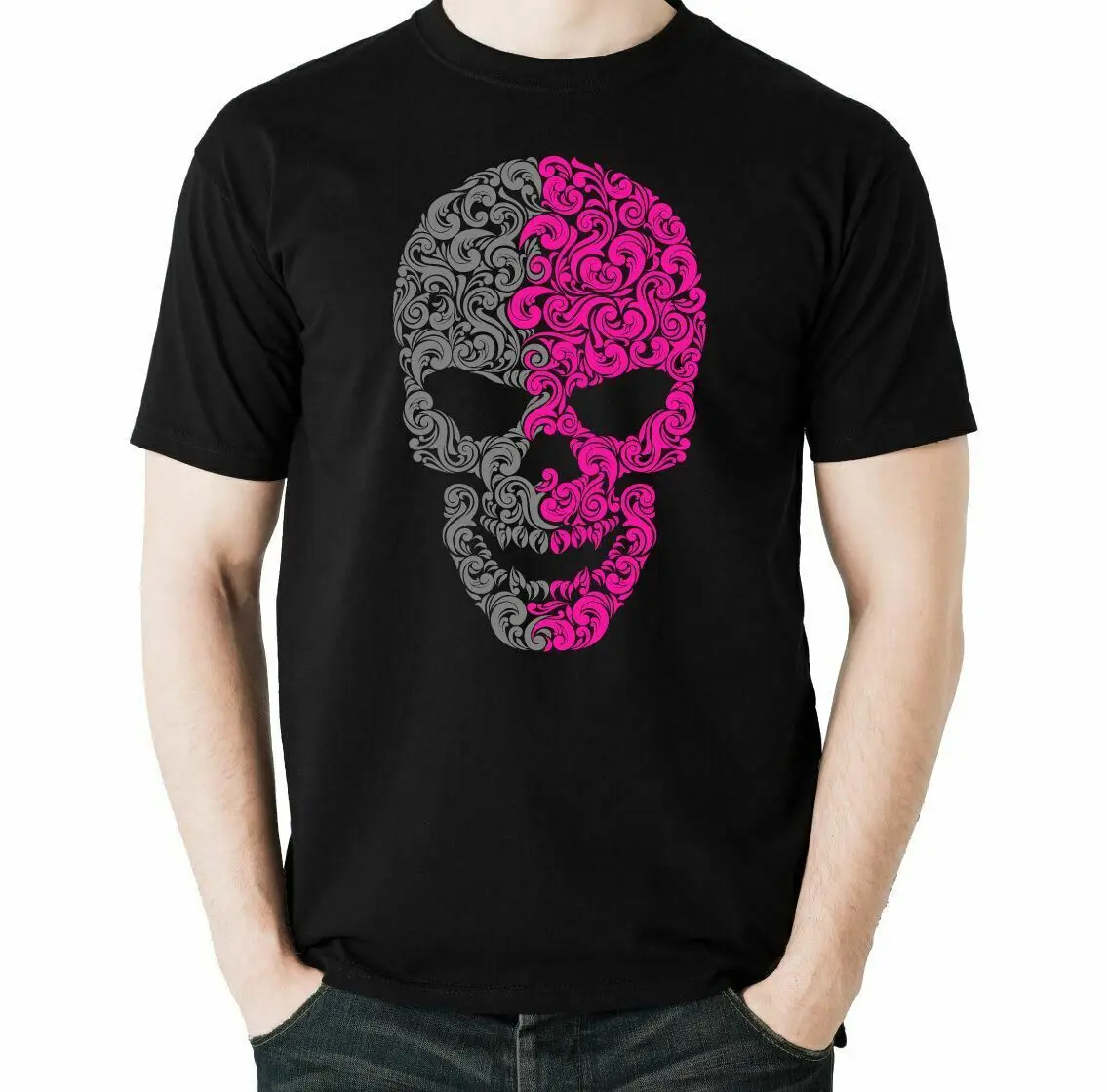 

Skull T-Shirt Pattern Mens Funny Biker Motorcycle Bike