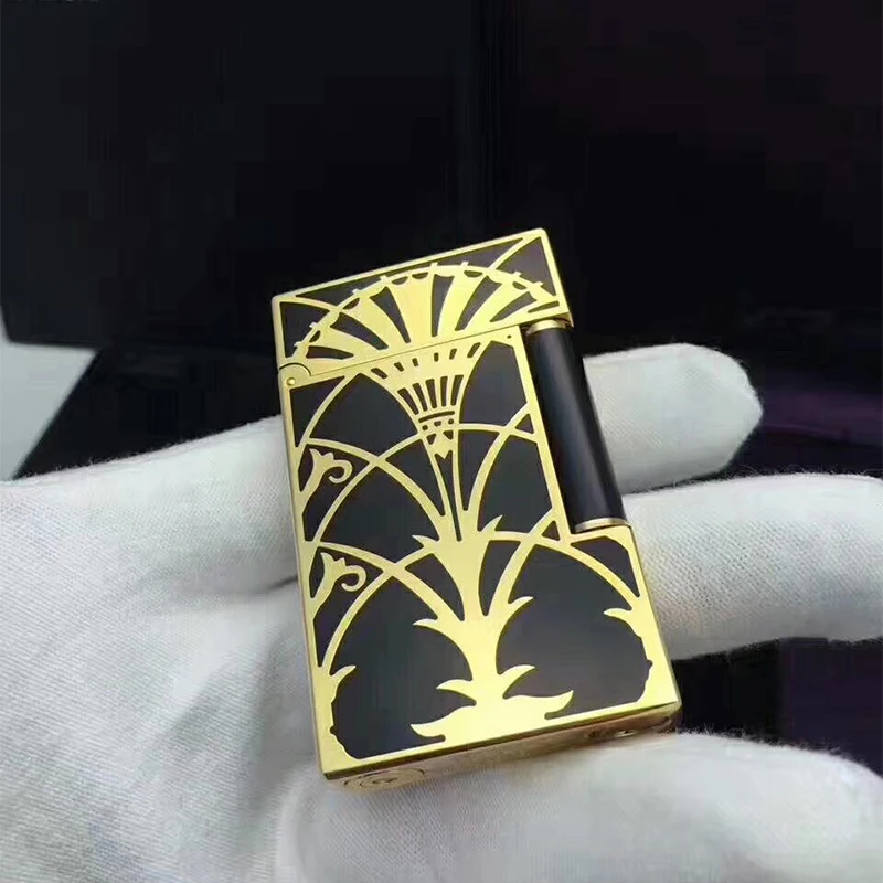 

100% brand new retro DuPont bright sound lighter Seiko manufacture windproof copper body cigarette lighter with box