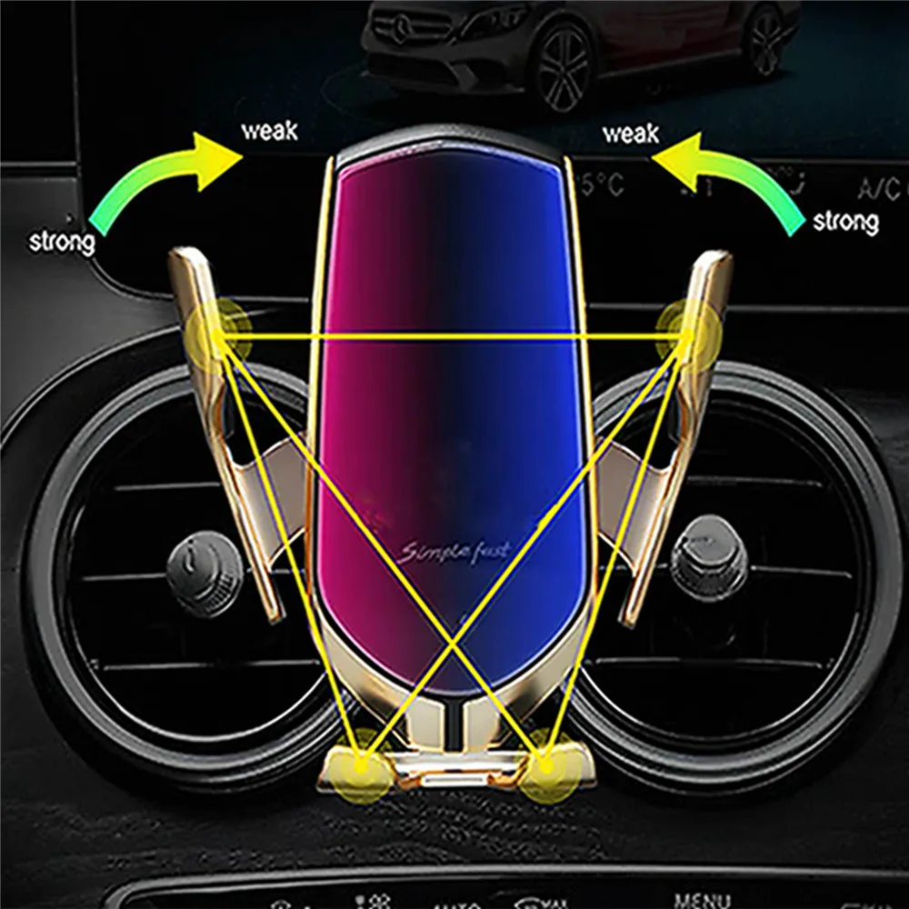 Держатель для телефона с автоматической беспроводной зарядкой Benz C-Class GLA CLA GLC GLE GLS