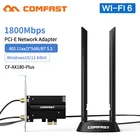 WIFI 6 PCIe Wi-Fi адаптер MT7921 двухдиапазонный Wi-Fi PCI-e сетевая карта 1800 м Bluetooth5.2 802.11ACAX для Pci Express Slot PC