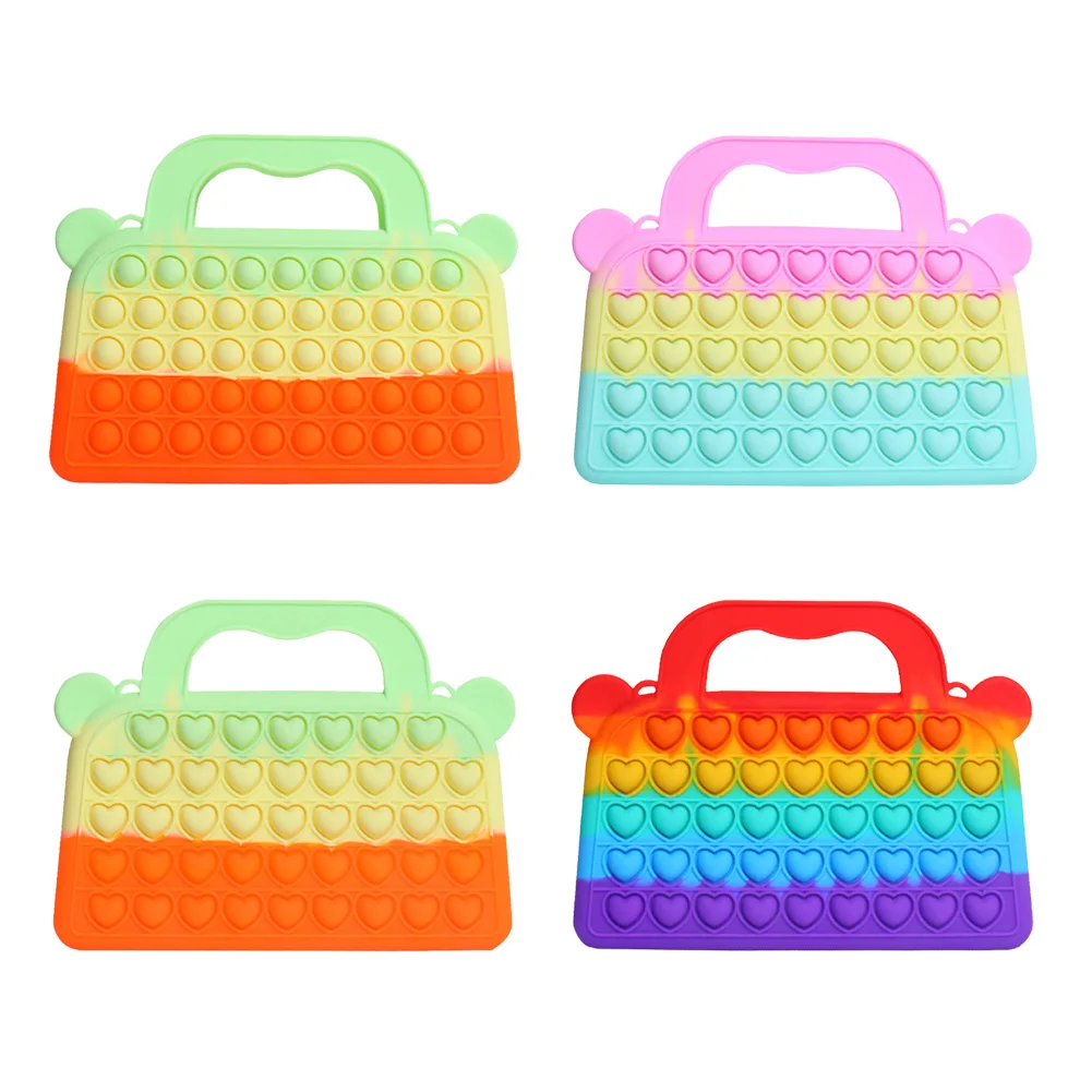 

Силиконовая корзина для сумок, Многофункциональная игрушка с пузырьками, для развития интеллекта, для взрослых и детей, для игр с аутизмом