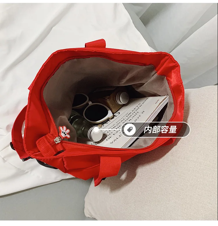 Нейлоновая школьная сумка для учеников Диснея Микки Маус средней школы детская