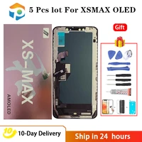 wholesale 5 pcs lot for iphonexsmax oled lcd display with 3d touch screen digitizer earpiece for iphone xsmax screen replacement