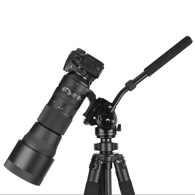HOT Camera Tripod Head 18Kg Load Fluid Aluminum Swivel Panhead Video Dslr Digital Professional Handle Pan Hea | Электроника