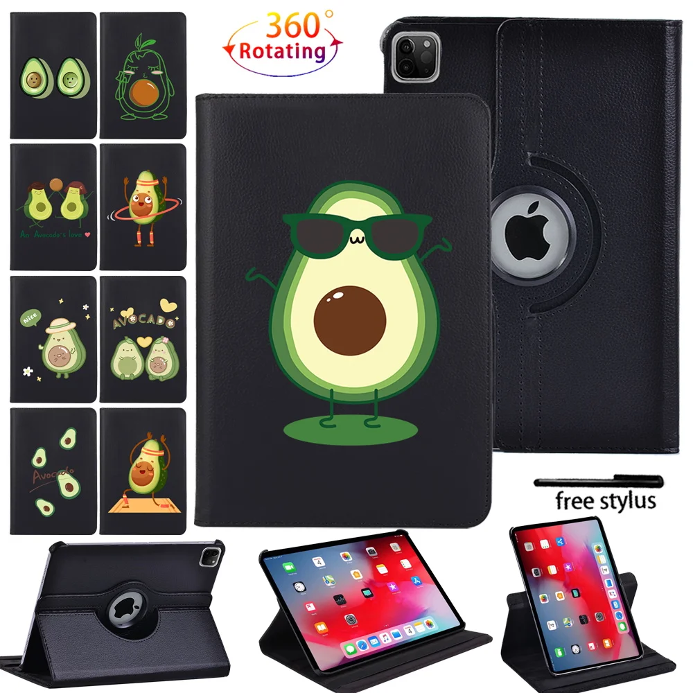 

360 Rotating Tablet Case for Apple IPad Pro (2017) 10.5" 1st/(2018) 11" 1st/(2020) 11" 2nd/(2015) 9.7" 1st Shockproof Case+ Pen