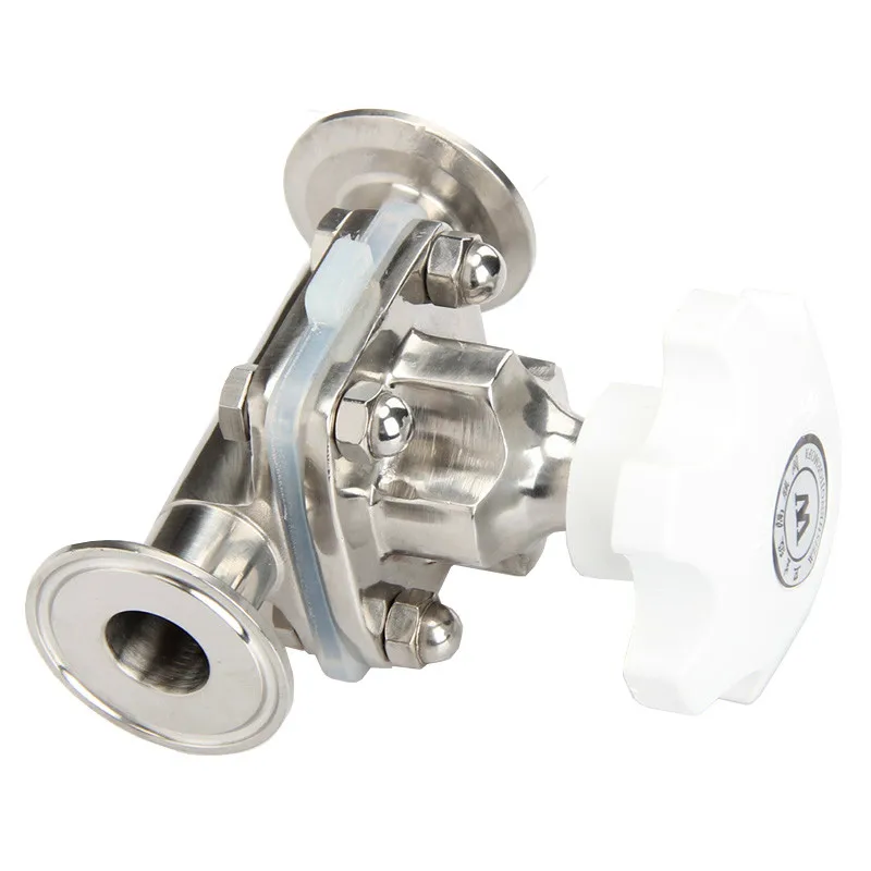 

Sanitary Diaphragm Valve DN15/25/32/40 x 0.5" 1.5" Tri Clamp SUS316 Stainless Steel Homebrew Beer Daily