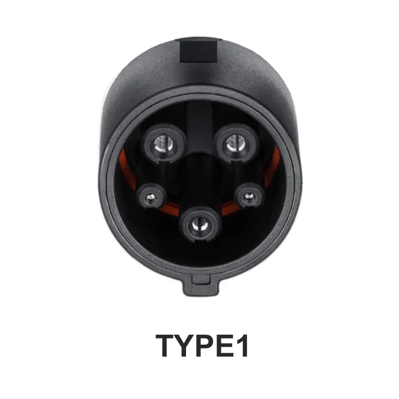 tyepe 1 j1772 EVSE электрическое автомобильное зарядное устройство ev Уровень 2/AC 220-280 В 16A Тип 2 SAE J1772plug зарядное устройство с входом в розетку ЕС - Цвет: tyepe 1