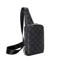 light luxury fashion printing mens chest bag 2021 new high quality leather designer handbag wallet mobile phone crossbody