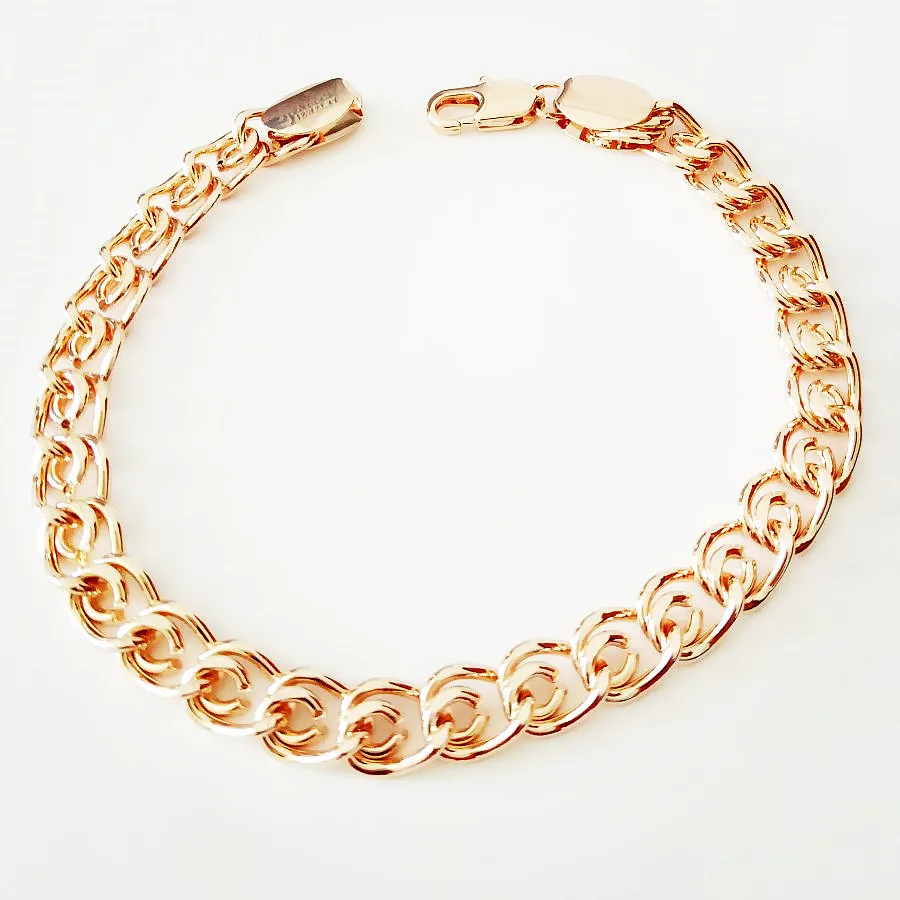 Роскошный элегантный браслет из розового золота модные мужские браслеты с