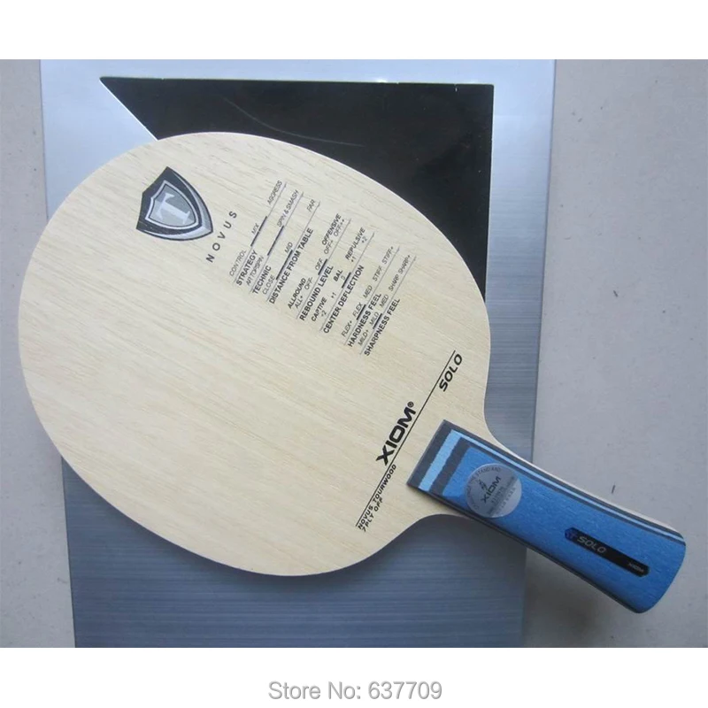 Оригинальная ракетка для настольного тенниса XIom SOLO из чистого дерева занятий