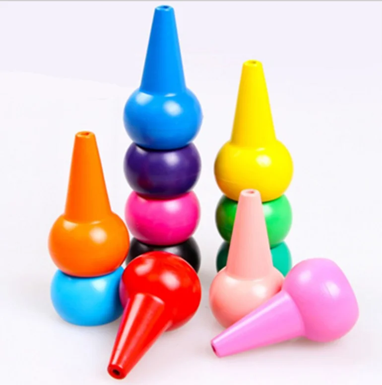 

Non-toxic children's safety color Crayon baby 3D finger art Supplies kindergarten Easy to erase educational kid stationery
