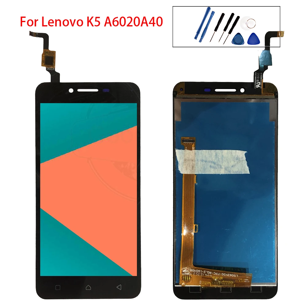 Для Lenovo Vibe K5 A6020A40 ЖК-дисплей сенсорный экран дигитайзер A6020 A40 A46 Замена 5 0 &quotдля