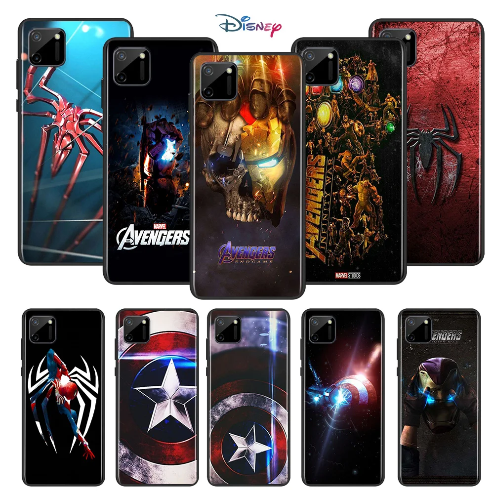 

Marvel Avengers Infinity Gauntlet Logo For OPPO Realme 7i 7 6 6S 6i 5 5S 5i 3i Narzo 10 20 Pro Global TPU Silicone Phone Case