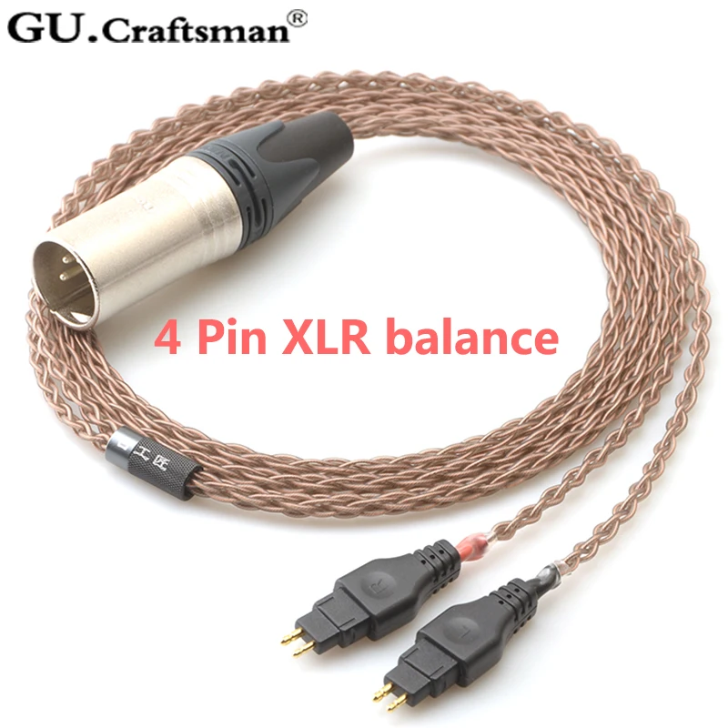 GUcraftsman 6N OCC медь для SENNHEISER HD600 HD650 HD600s 4 4/2 5 мм Баланс наушников обновление