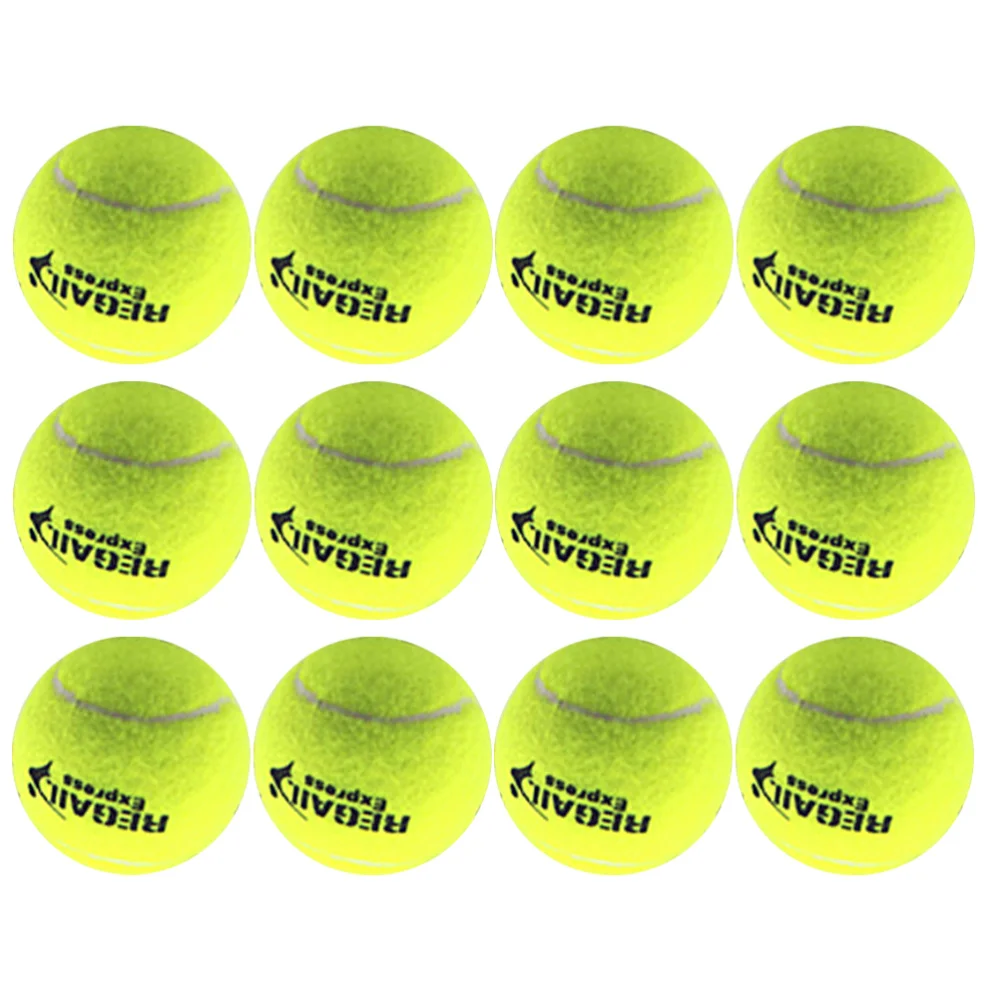 

12PCS Elastic Tennis Balls Training Tennis Balls for Sports Practice Outdoor