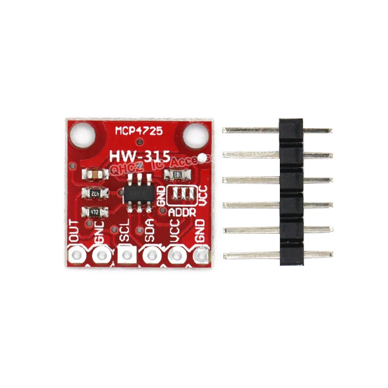 10 шт./лот MCP4725 I2C DAC Модульная плата разработки