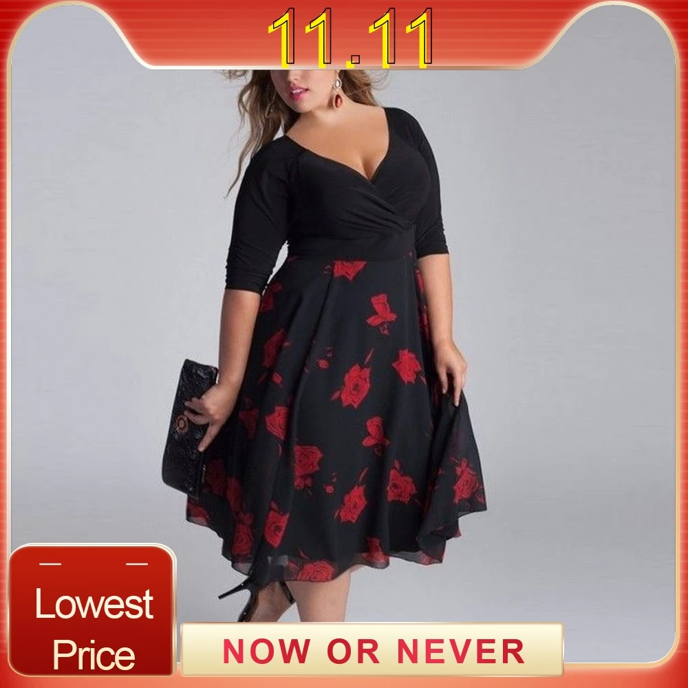 Популярное летнее платье для женщин плюс размер привлекательное Платье макси с