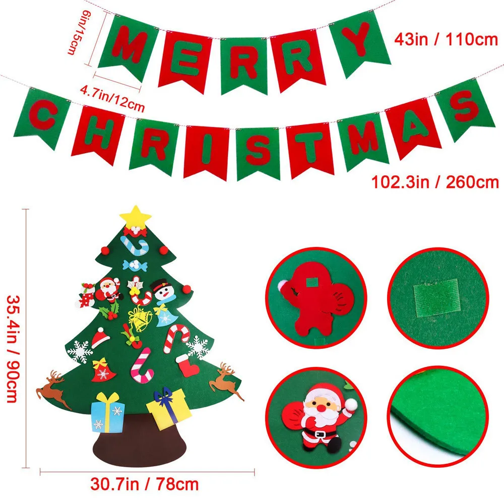 Рождественские украшения для дома необычная Рождественская елка съемные