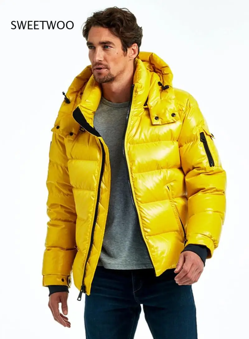 Autumn Fall Men Fashion Jackets Lightweight Bright Coat Big Sale Mens Clothing Solid Zipper Pocket Hooded Jacket Coats Outwear