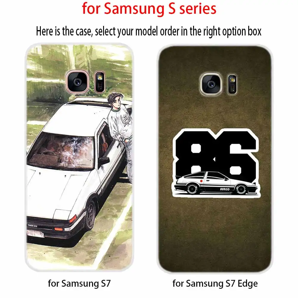 Чехол для телефона Samsung Galaxy S7 Edge S8 S9 S10 S11 S20 S21 Plus Ultra Lite E INITIAL D AE86 | Мобильные